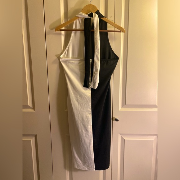 SXY Colorblock Halter Bodycon Dress Limited Edition. - Picture 2 of 2